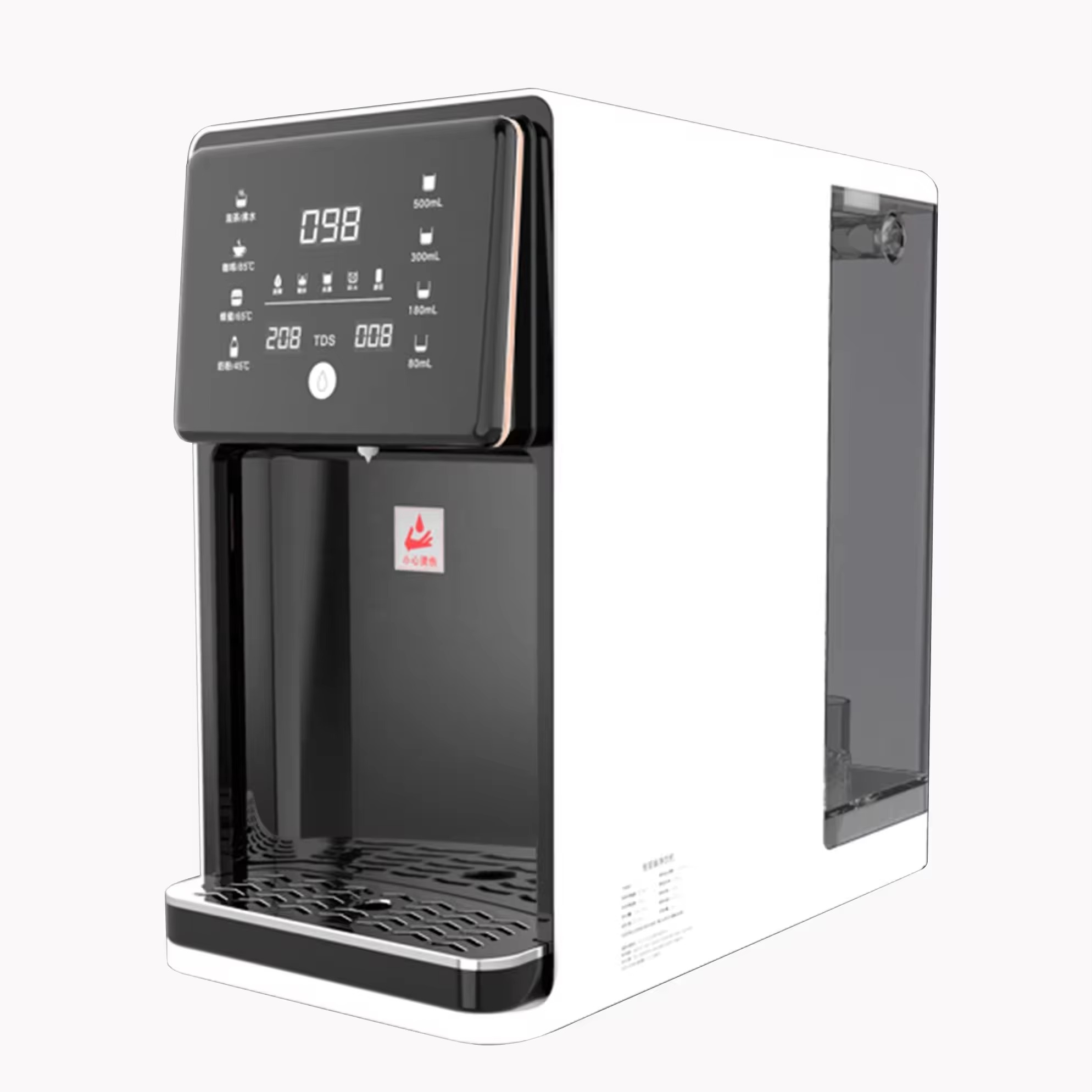 Home or Office Use Desktop Installation Free 3 Stage Purifier Reverse Osmosis Water Filter System Hot and Cold Water Dispenser